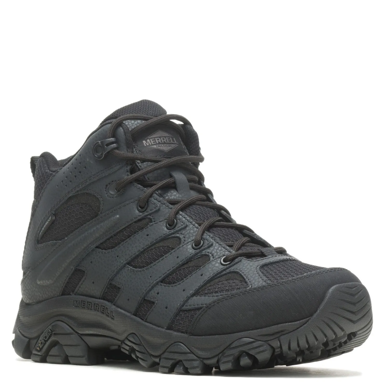 Boots*Merrell Men's , Moab 3 Mid WP Tactical Work Boot Black