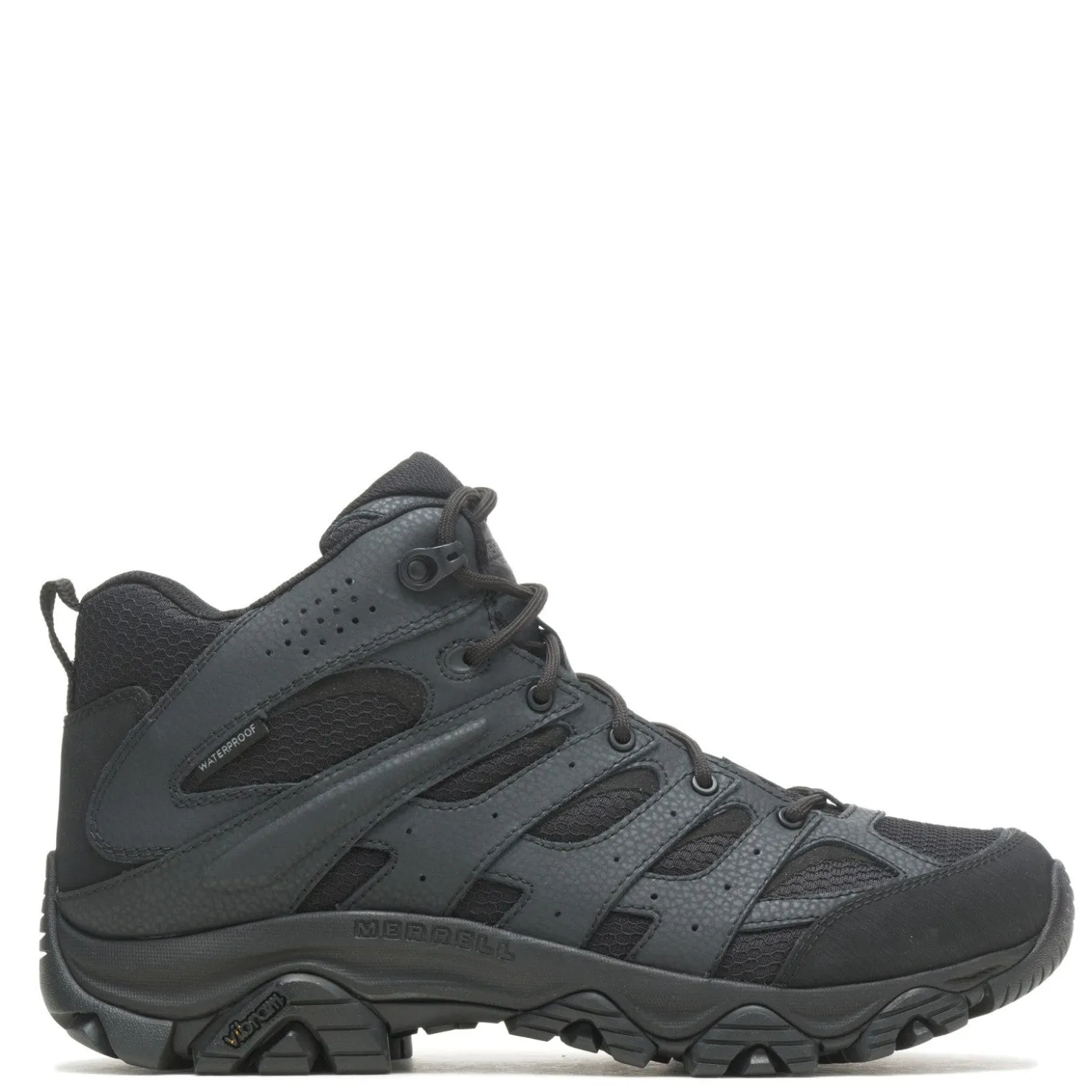 Boots*Merrell Men's , Moab 3 Mid WP Tactical Work Boot Black