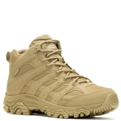Boots*Merrell Men's , Moab 3 Mid WP Tactical Work Boot - Wide Width Dark Coyote