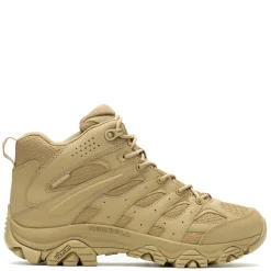 Boots*Merrell Men's , Moab 3 Mid WP Tactical Work Boot - Wide Width Dark Coyote