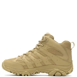 Boots*Merrell Men's , Moab 3 Mid WP Tactical Work Boot - Wide Width Dark Coyote