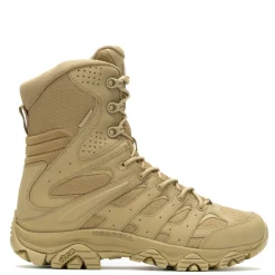 Work & Safety*Merrell Men's , Moab 3 WP Tactical Zip 8in Work Boot - Wide Width Dark Coyote