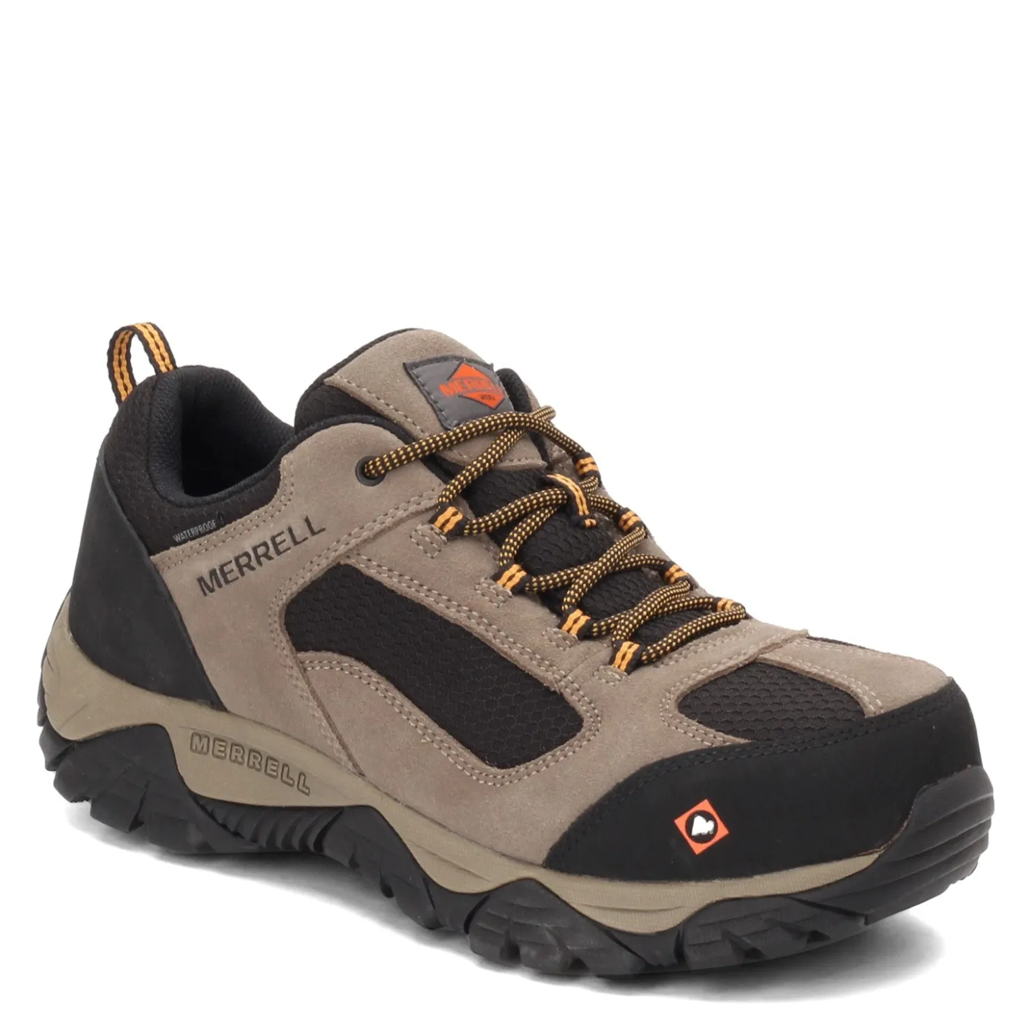 Work & Safety*Merrell Men's , Moab Onset Low Waterproof Comp Toe Work Shoe Walnut