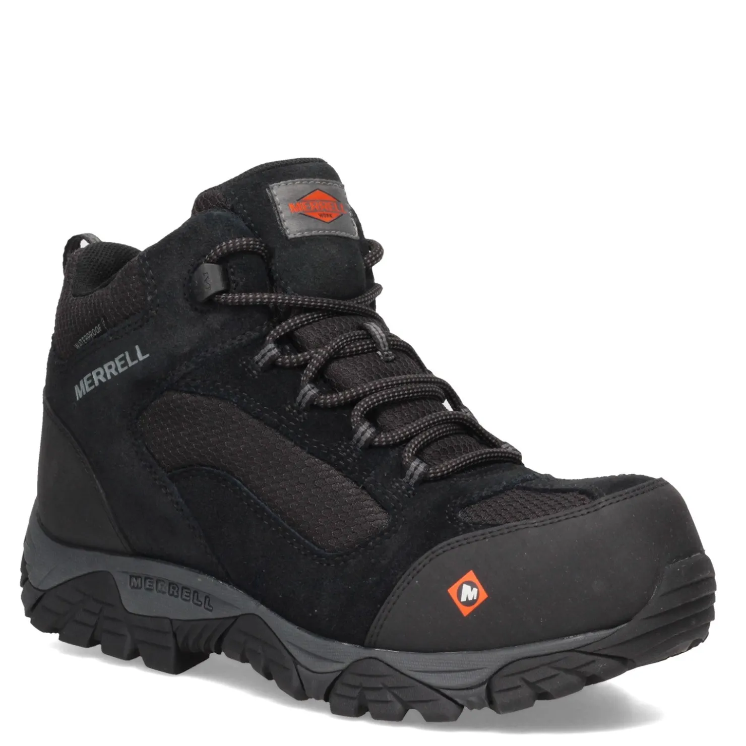 Work & Safety*Merrell Men's , Moab Onset Mid Waterproof Comp Toe Work Boot Black