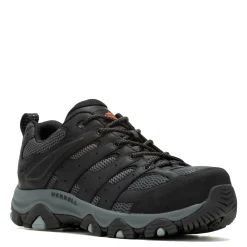 Sneakers & Athletics*Merrell Men's , Moab Vertex 2 Low Toe CF Safety Work Shoe Black/Granite