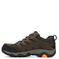 Sneakers & Athletics*Merrell Men's , Moab Vertex 2 Low Toe CF Safety Work Shoe - Wide Width Earth