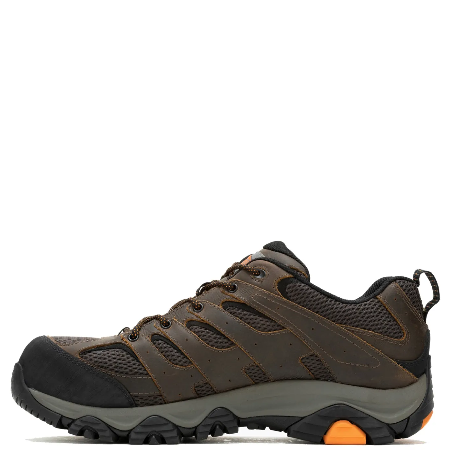 Sneakers & Athletics*Merrell Men's , Moab Vertex 2 Low Toe CF Safety Work Shoe - Wide Width Earth