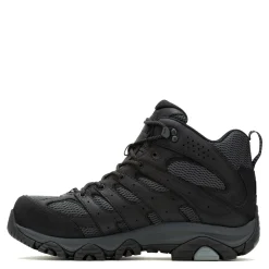 Boots*Merrell Men's , Moab Vertex 2 Mid CF Safety Work Boot - Wide Width Black/Granite