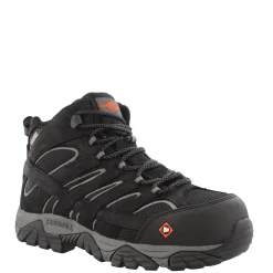 Boots*Merrell Men's , Moab Vertex Mid Waterproof Comp Toe - Wide Width Black