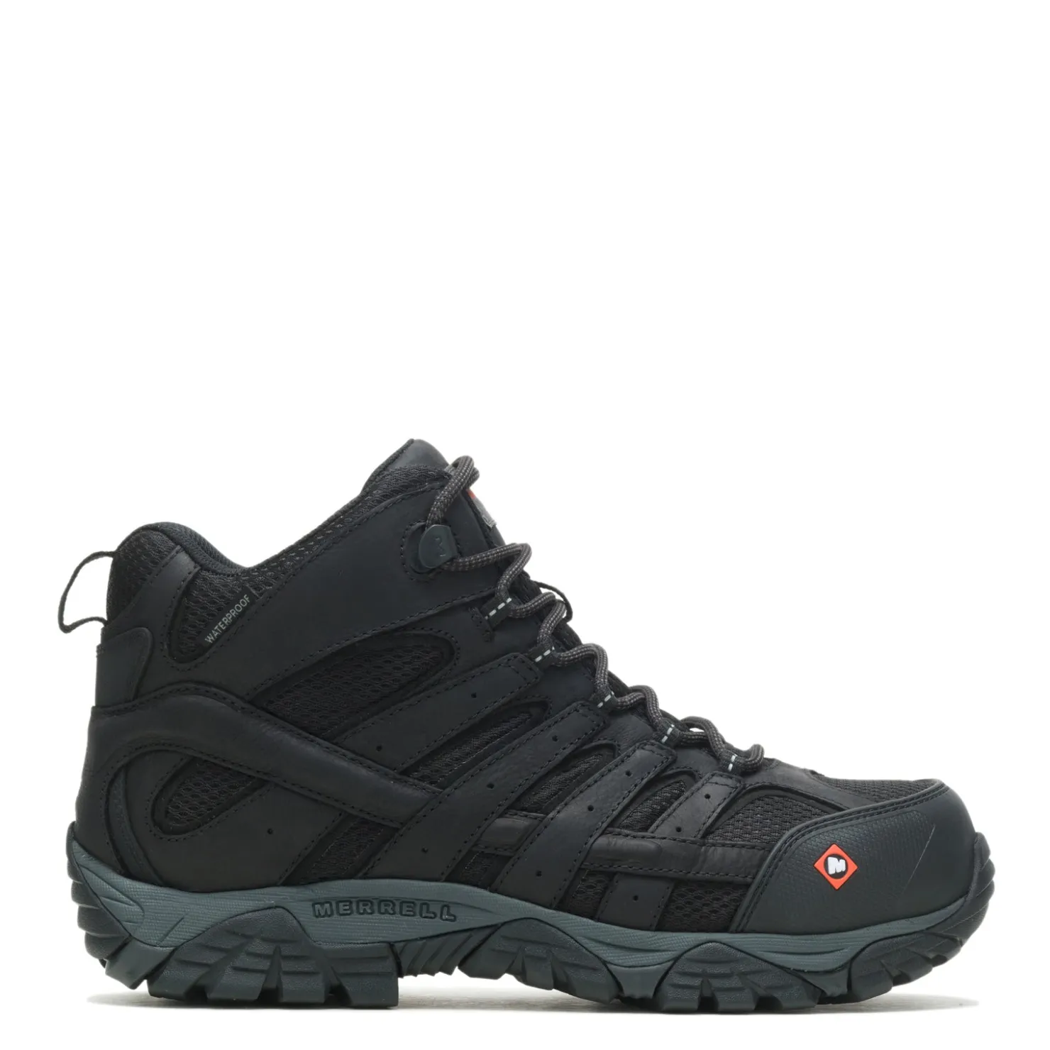 Boots*Merrell Men's , Moab Vertex 2 Mid CF Safety Work Boot Black