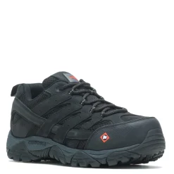 Sneakers & Athletics*Merrell Men's , Moab Vertex 2 Low Toe CF Safety Work Shoe Black