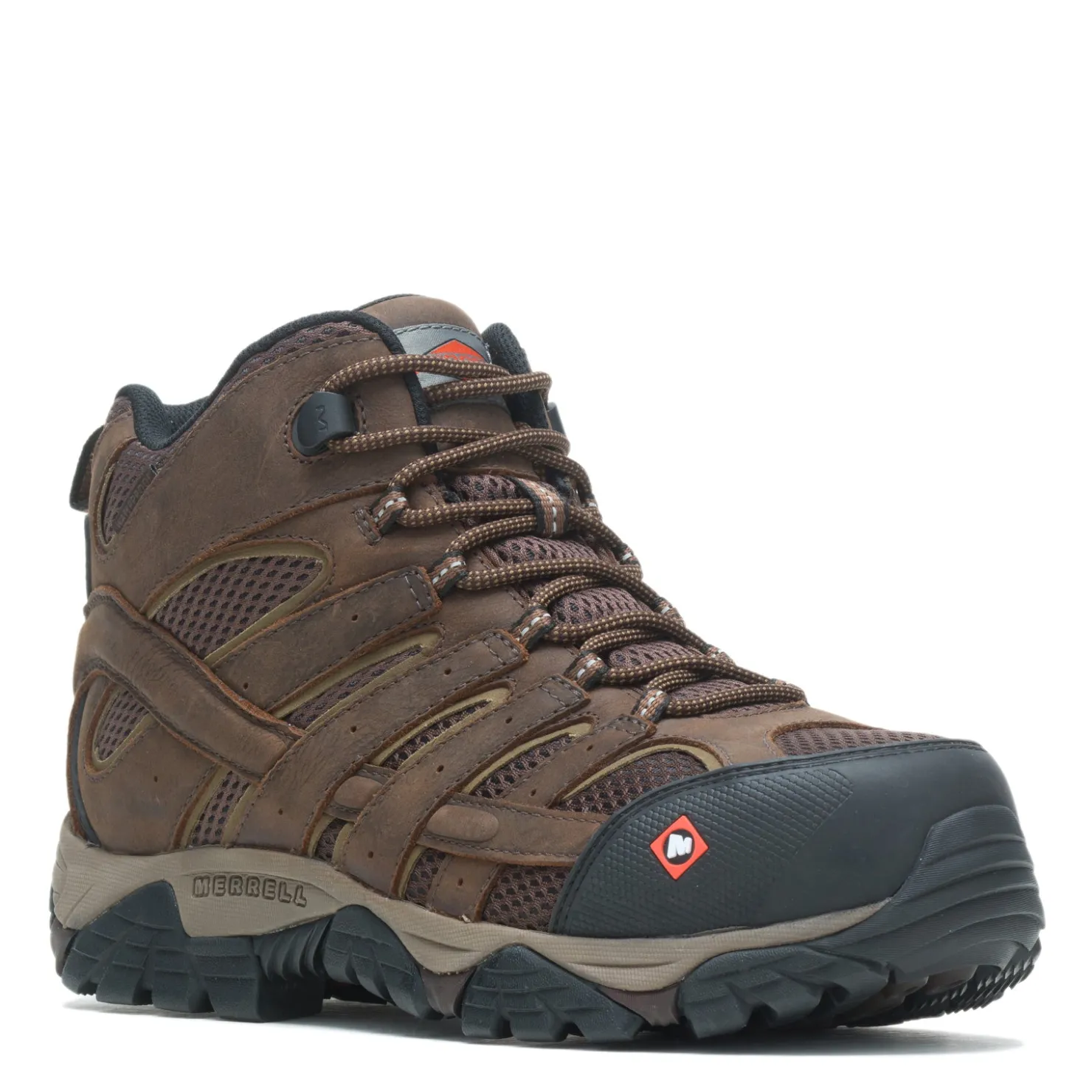 Boots*Merrell Men's , Moab Vertex 2 Mid CF Safety Work Boot Clay