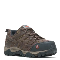 Sneakers & Athletics*Merrell Men's , Moab Vertex 2 Low Toe CF Safety Work Shoe Clay