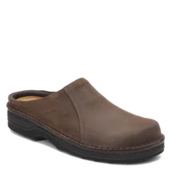 Slip-On Shoes*Naot Men's , Bjorn Clog Oily Brown Nubuck