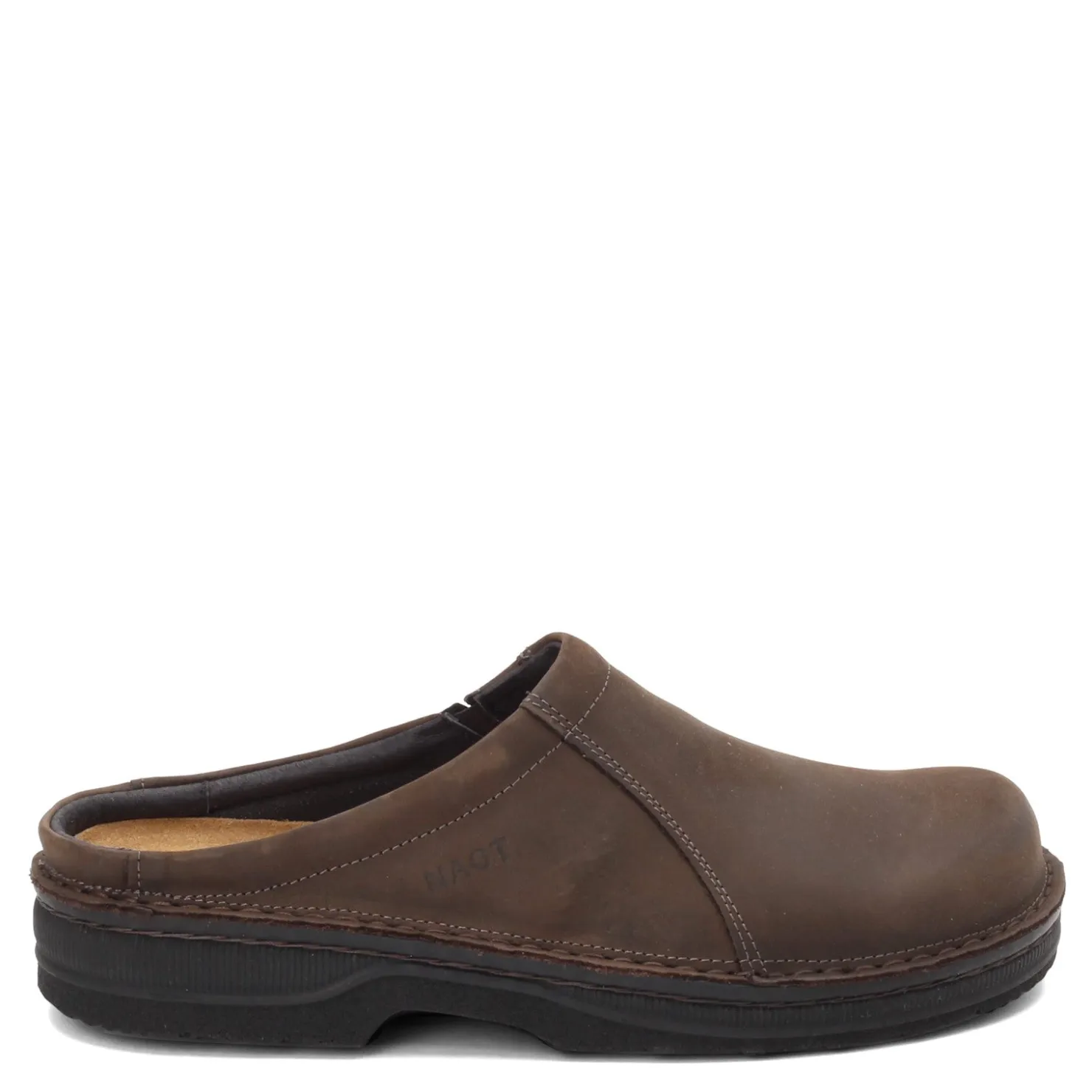 Slip-On Shoes*Naot Men's , Bjorn Clog Oily Brown Nubuck