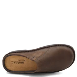 Slip-On Shoes*Naot Men's , Bjorn Clog Oily Brown Nubuck