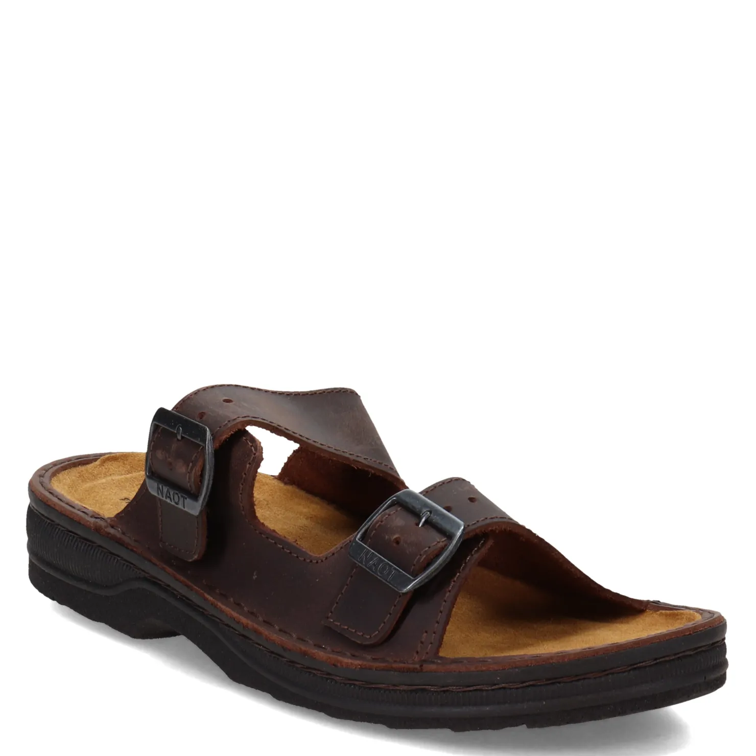 Sandals*Naot Men's , Mikael 2 Sandal Brown Crazy Horse