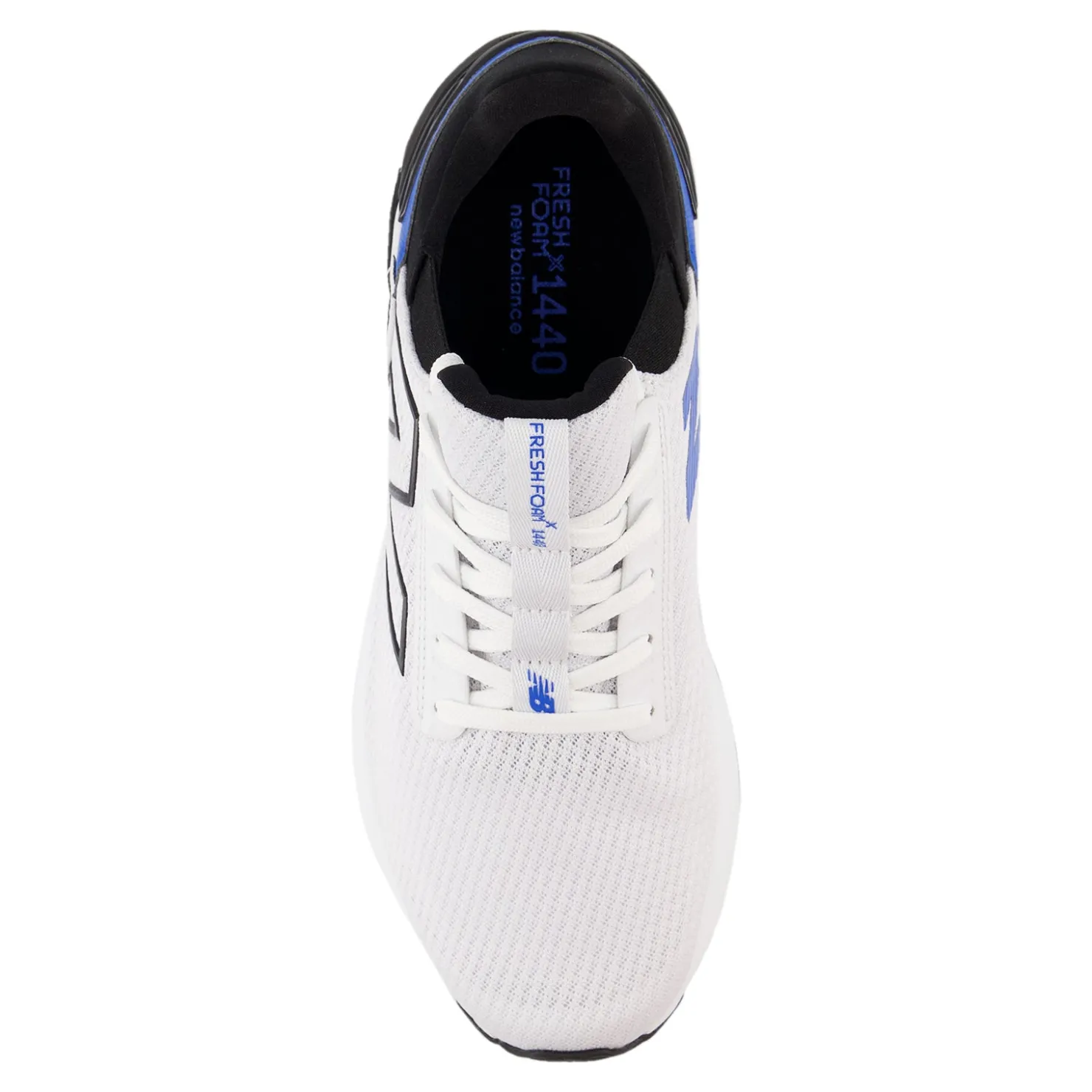 Running*New Balance Men's , 1440 v1 Running Shoe White/Black/Blue Oasis