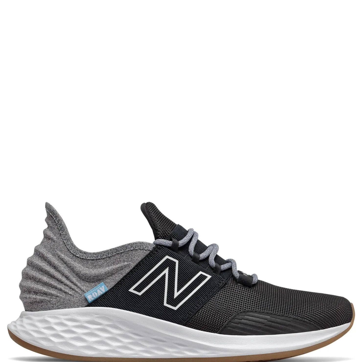Running*New Balance Men's , Fresh Foam Roav Running Shoe Black Gray