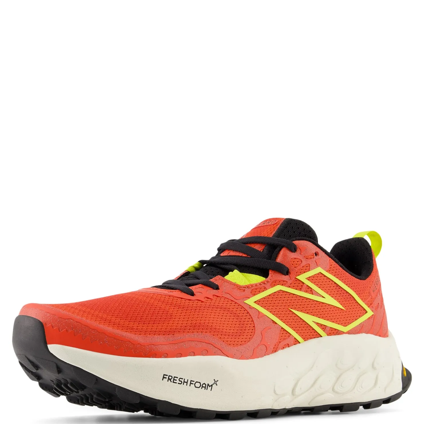Trail & Hiking*New Balance Men's , Fresh Foam X Hierro v8 Trail Running Shoe Neo Flame/Tea Tree/Angora