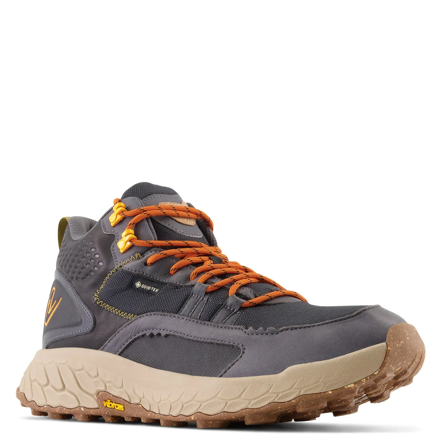 Trail & Hiking*New Balance Men's , Fresh Foam X Hierro Mid Trail Running Shoe Black Magnet Marigold