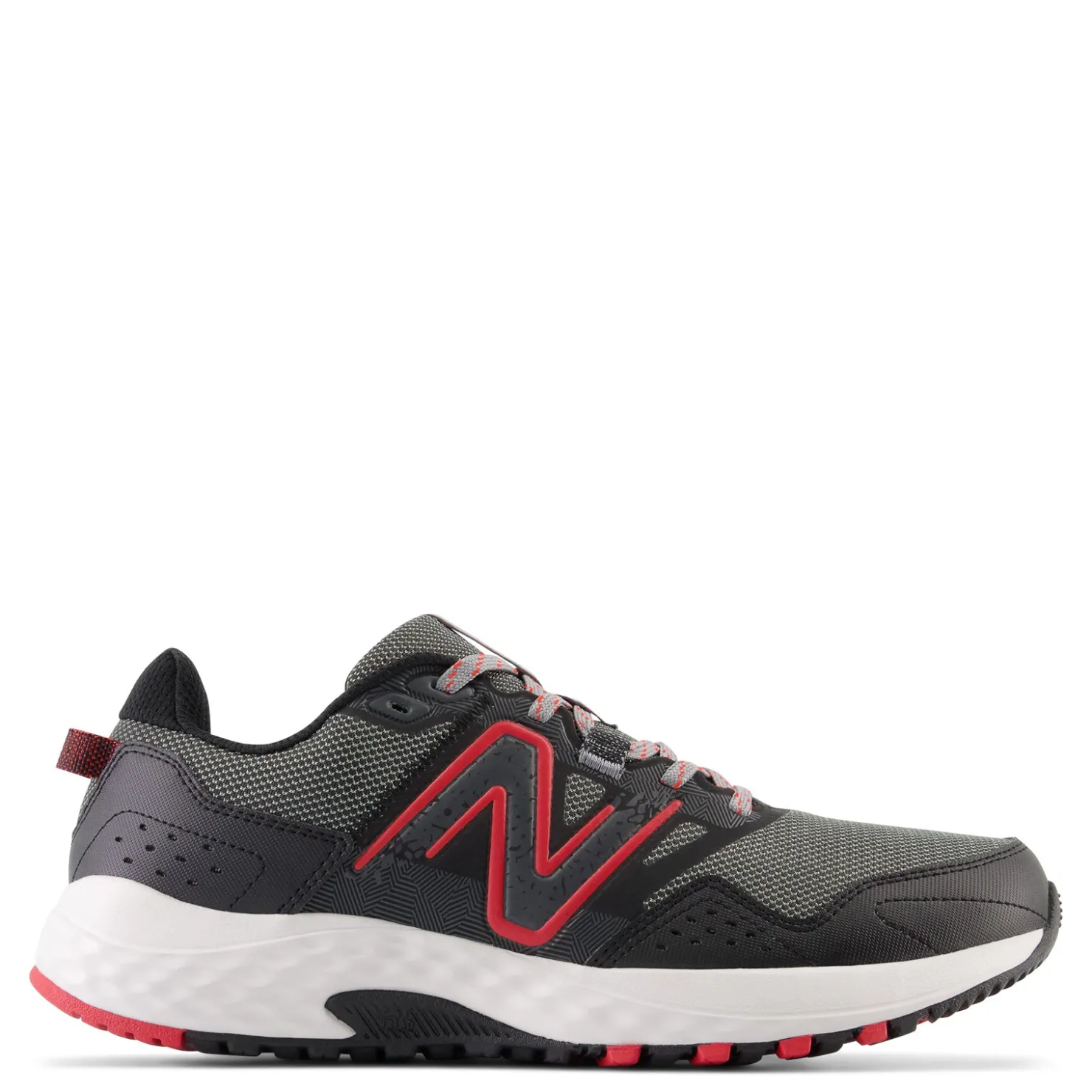 Trail & Hiking*New Balance Men's , MT410V8 Trail Running Shoe Blacktop/Neo Flame