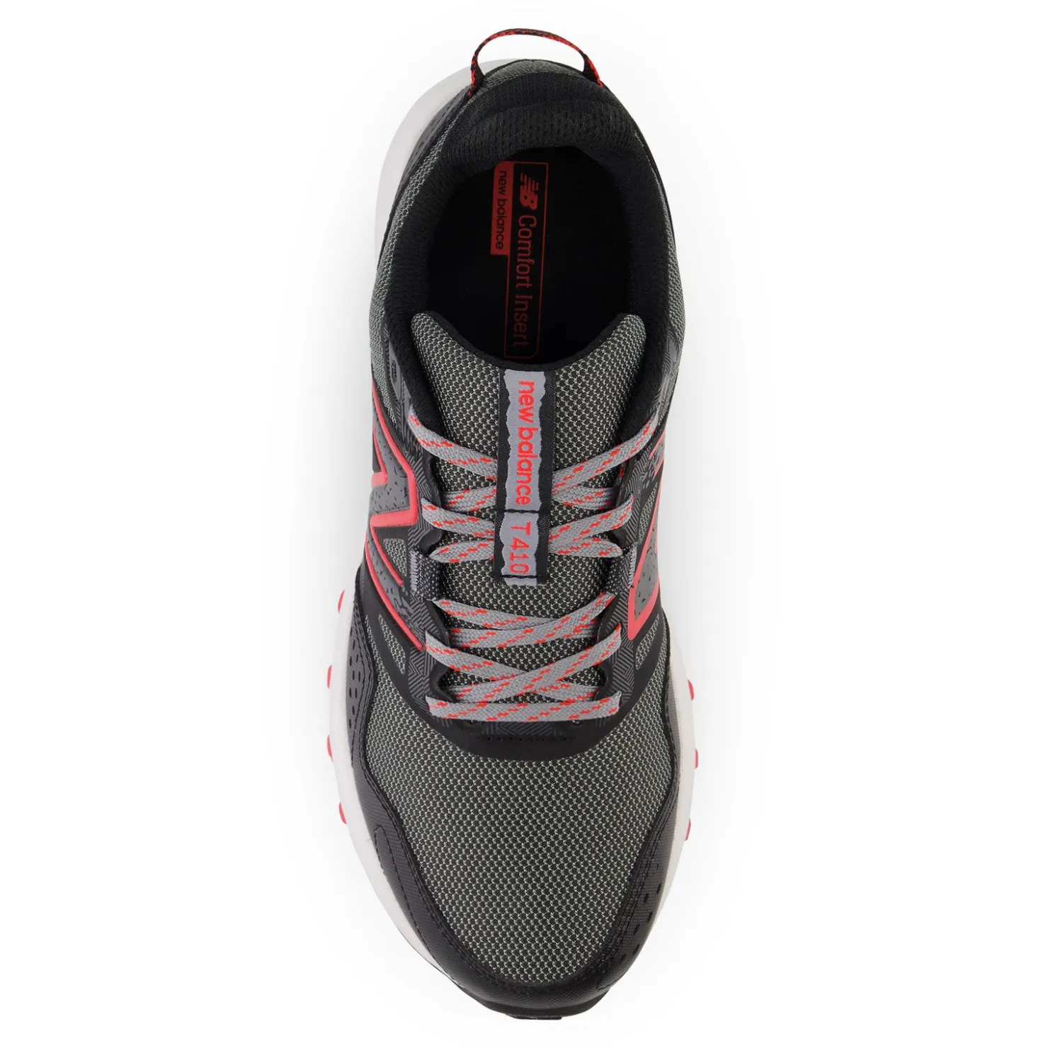 Trail & Hiking*New Balance Men's , MT410V8 Trail Running Shoe Blacktop/Neo Flame