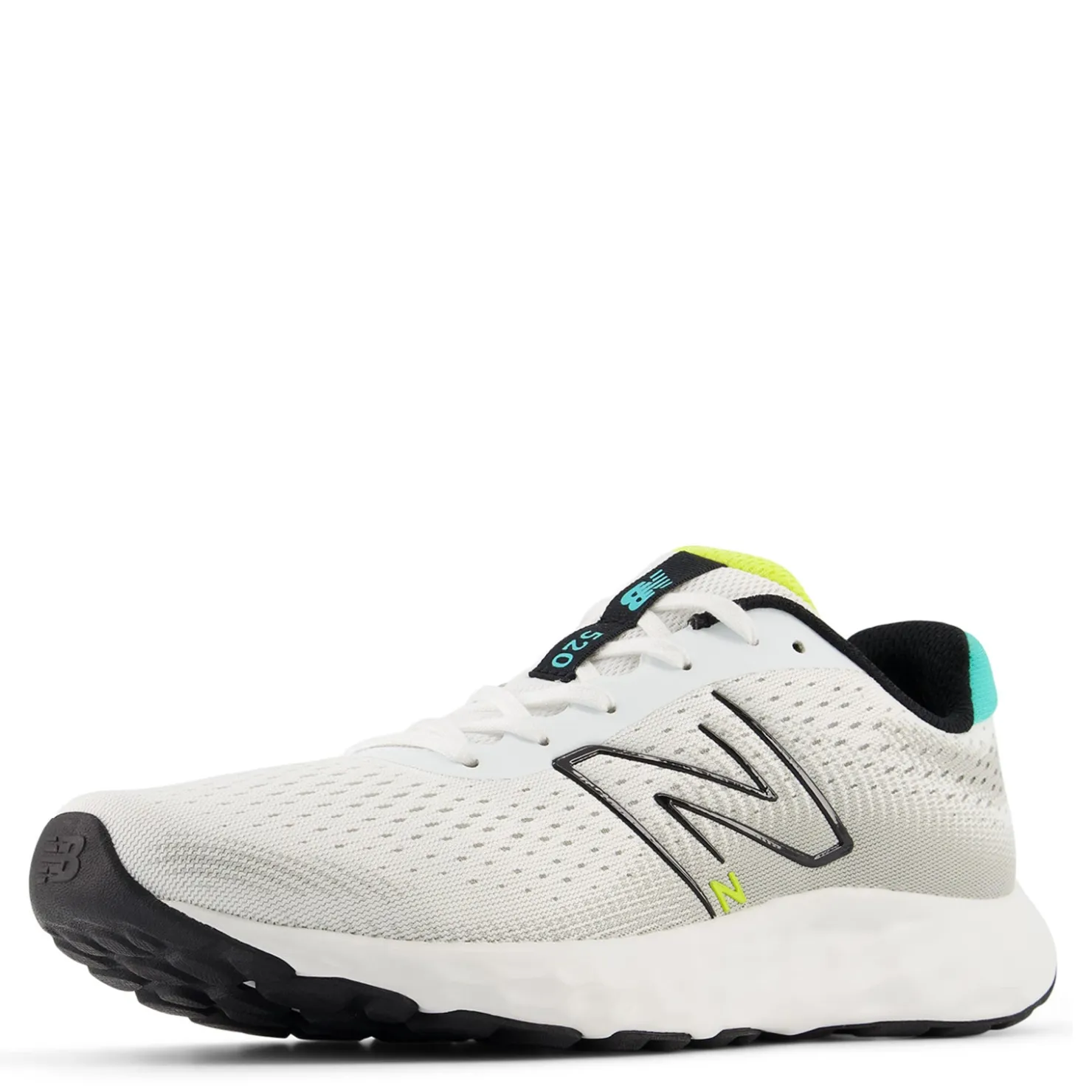 Running*New Balance Men's , 520v8 Running Shoe White/Black/Infield Clay