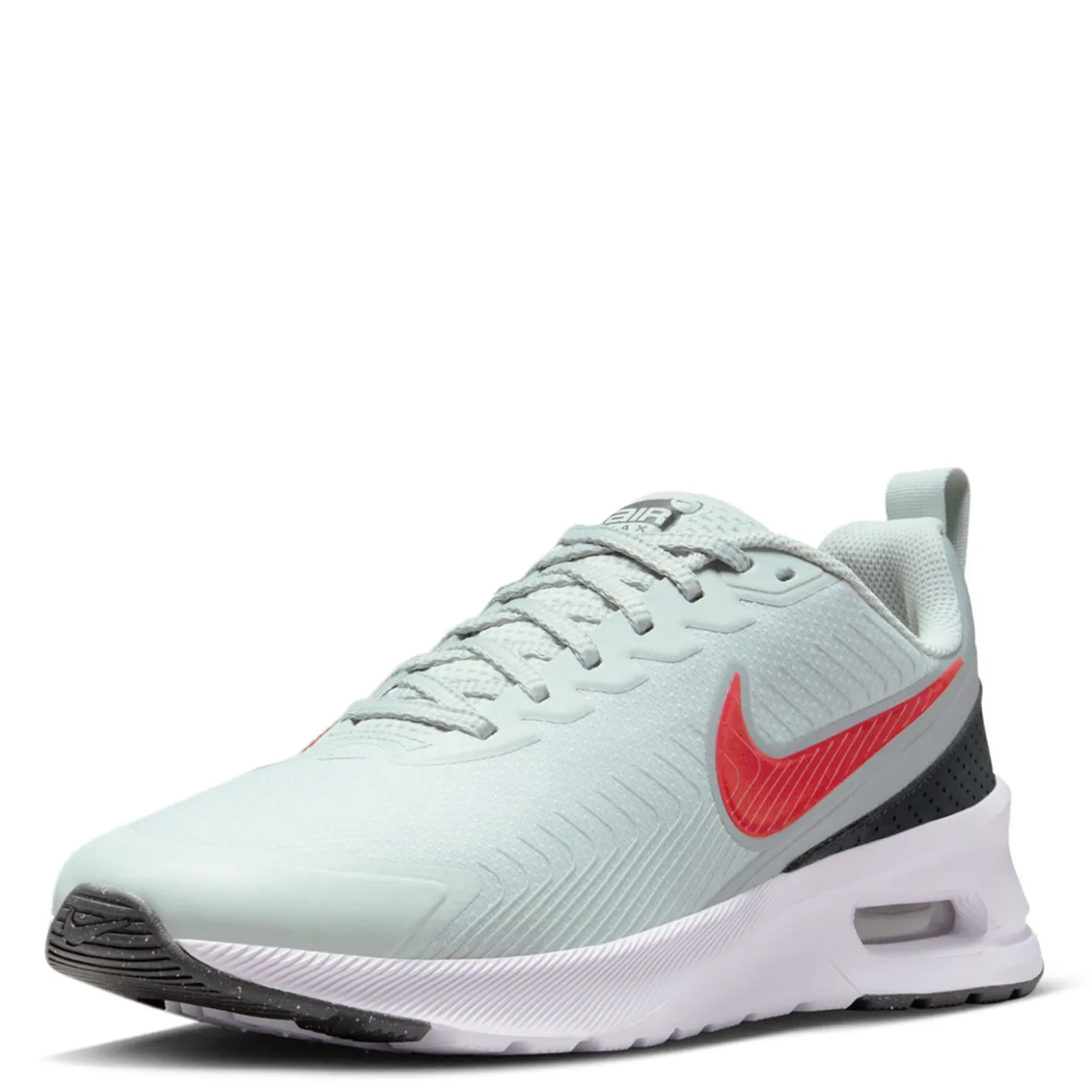 Running*Nike Men's , Air Max Nuaxis Running Shoe Light Silver/Picante Red-Light Pumice