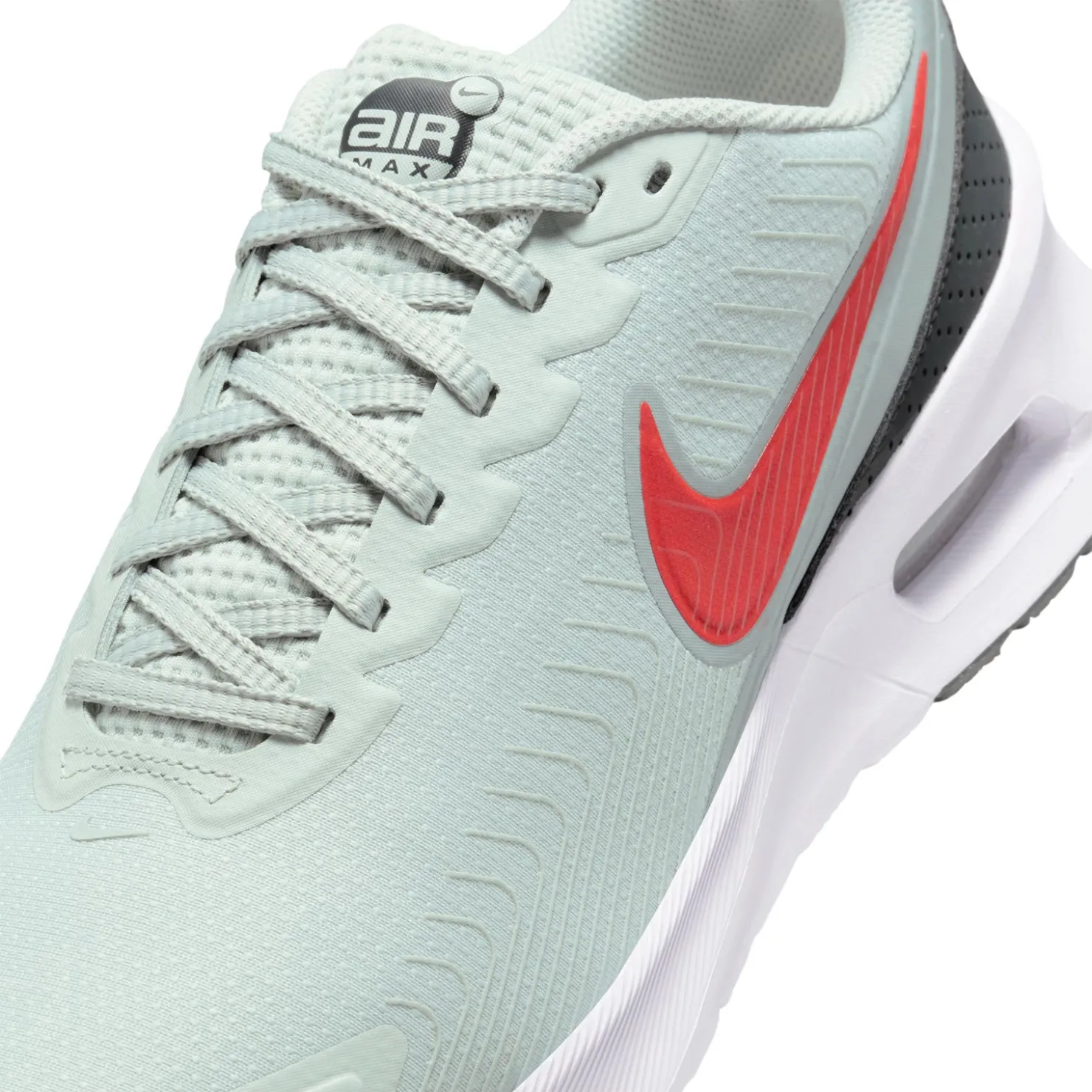 Running*Nike Men's , Air Max Nuaxis Running Shoe Light Silver/Picante Red-Light Pumice