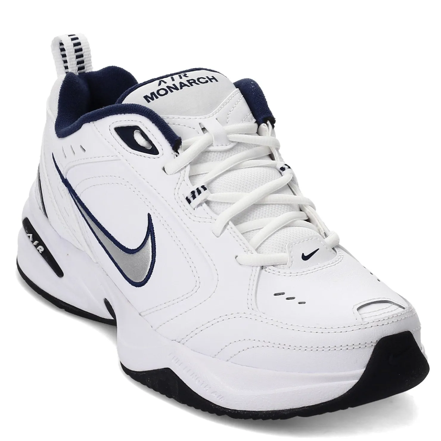 Sneakers & Athletics*Nike Men's , Air Monarch IV Training Sneaker White/Silver/Navy