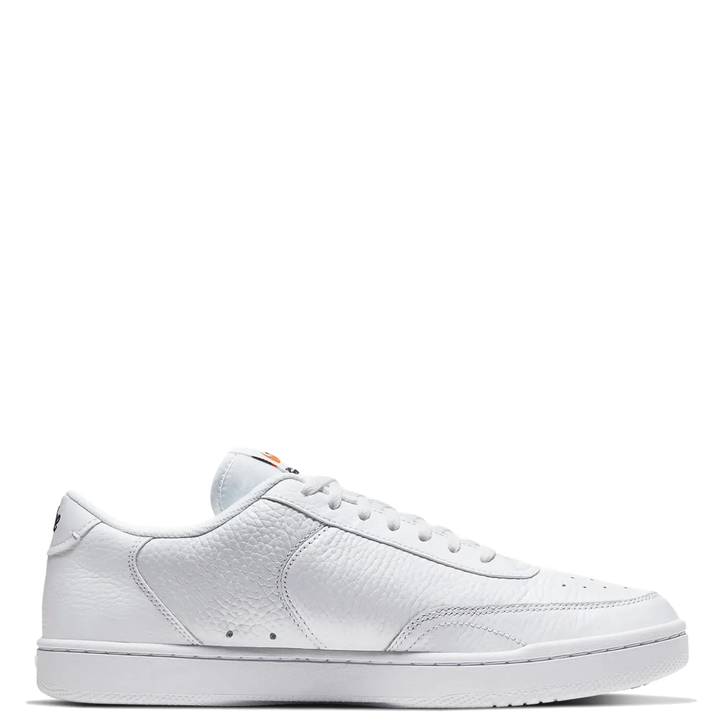 Fashion & Street*Nike Men's , Court Vintage Premium Sneaker White/Black/Orange