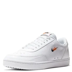 Fashion & Street*Nike Men's , Court Vintage Premium Sneaker White/Black/Orange