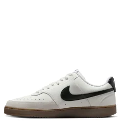 Fashion & Street*Nike Men's , Court Vision Low Sneaker Sail/Black-Lt Orewood Brn-White
