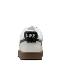 Fashion & Street*Nike Men's , Court Vision Low Sneaker Sail/Black-Lt Orewood Brn-White