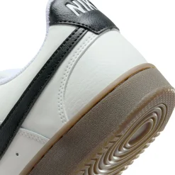 Fashion & Street*Nike Men's , Court Vision Low Sneaker Sail/Black-Lt Orewood Brn-White