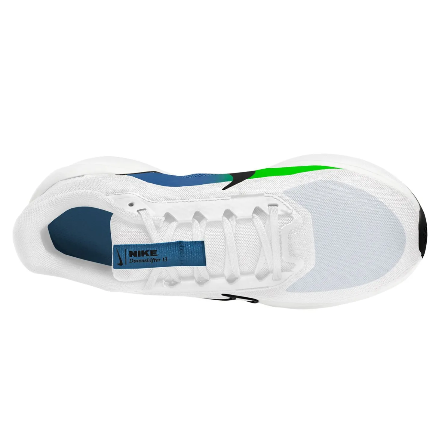 Running*Nike Men's , Downshifter 13 Running Shoe White/Blue/Green