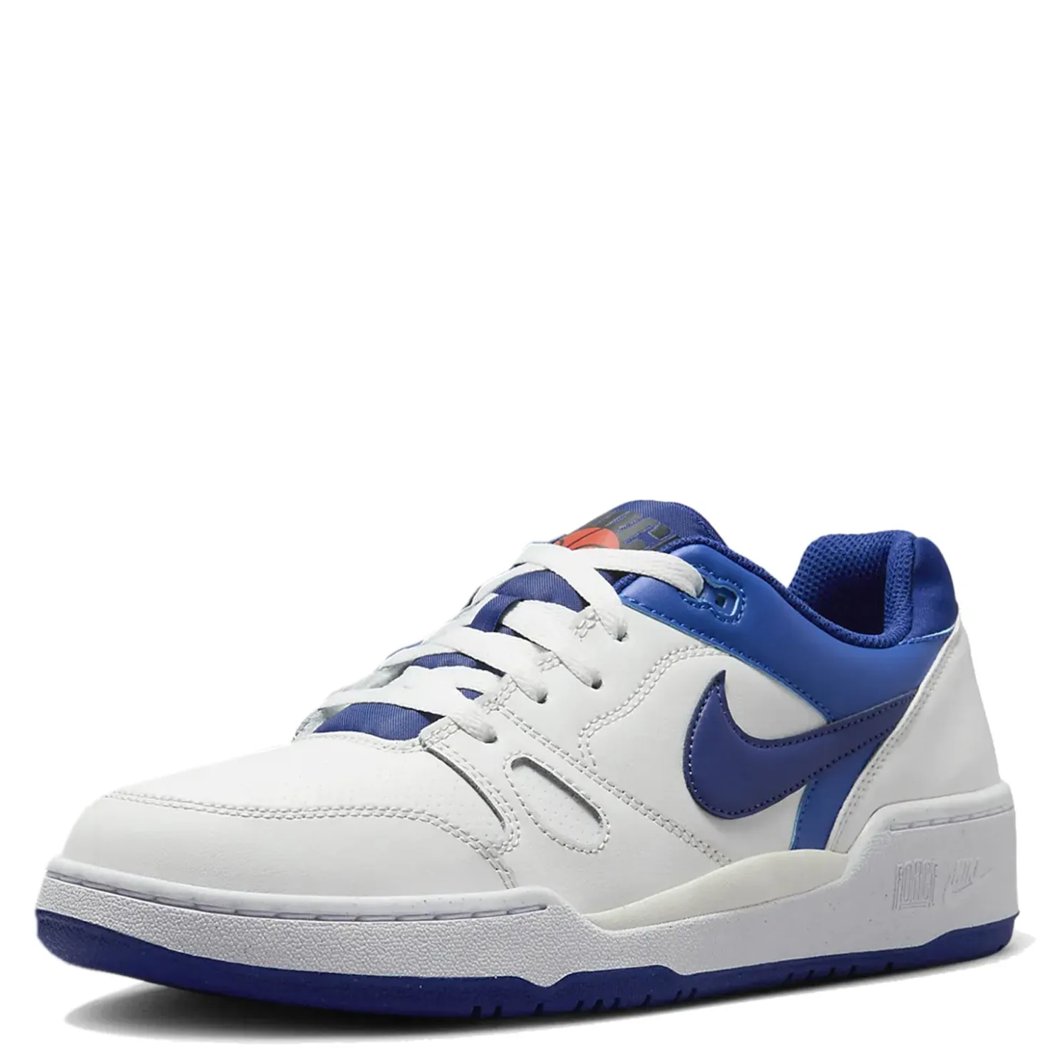 Fashion & Street*Nike Men's , Full Force Low Sneaker Summit White/Deep Royal Blue-Racer Blue