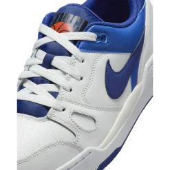 Fashion & Street*Nike Men's , Full Force Low Sneaker Summit White/Deep Royal Blue-Racer Blue
