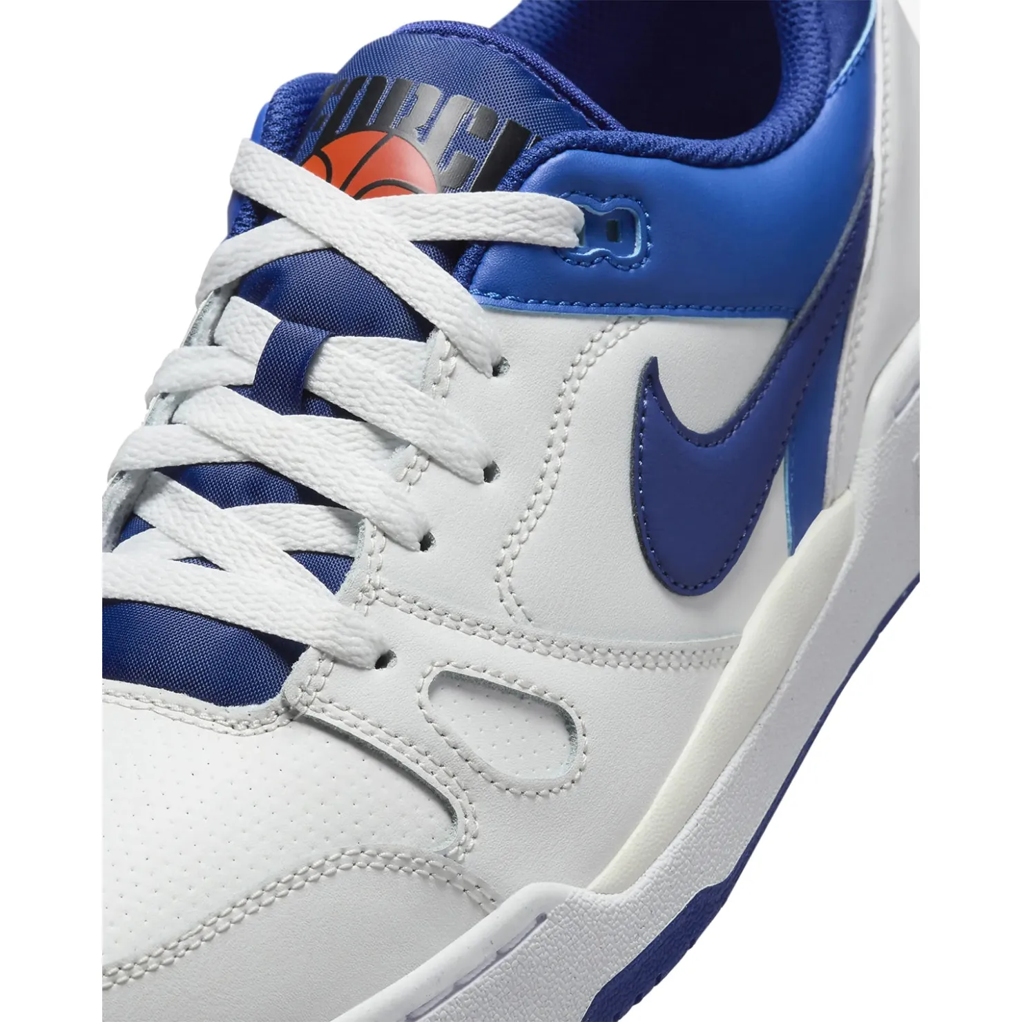 Fashion & Street*Nike Men's , Full Force Low Sneaker Summit White/Deep Royal Blue-Racer Blue