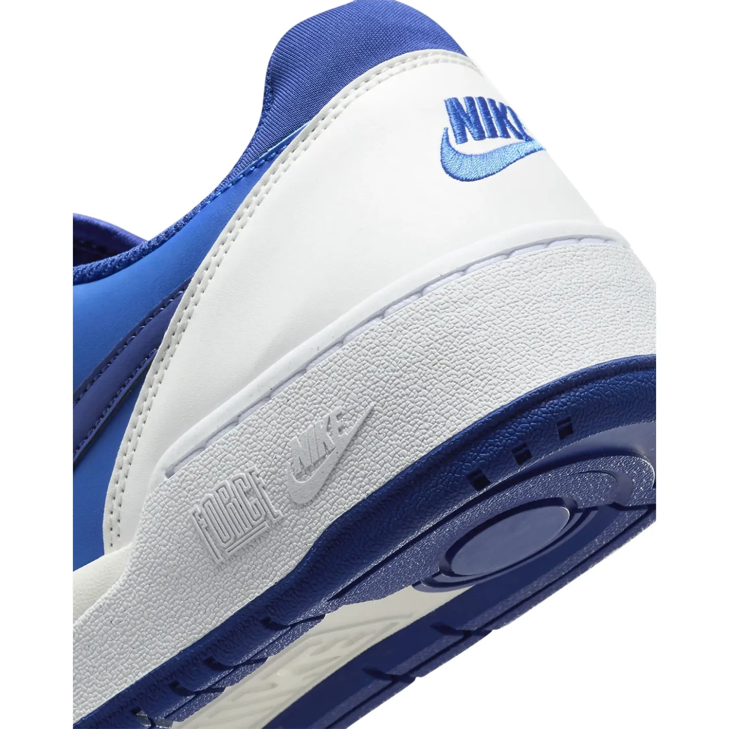 Fashion & Street*Nike Men's , Full Force Low Sneaker Summit White/Deep Royal Blue-Racer Blue