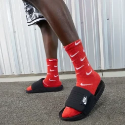 Slides*Nike Men's , Offcourt Adjust Sandal Black/White