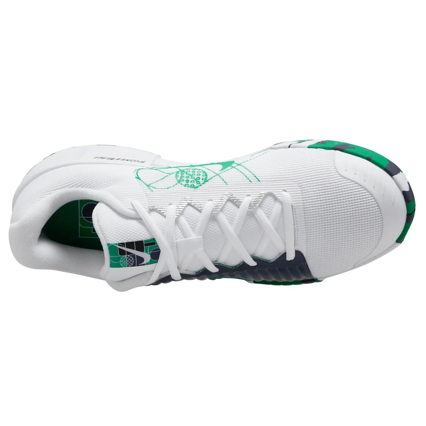 Court*Nike Men's , Zoom Challenge Pickleball Shoe White/Stadium Green-Thunder Blue-Black