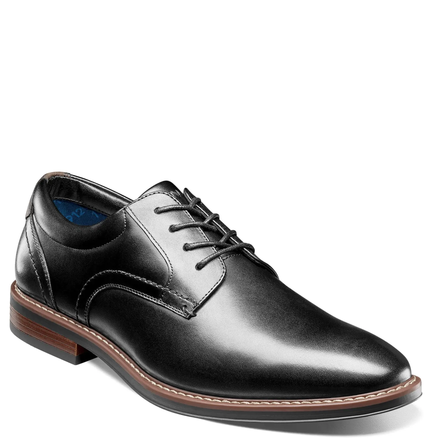 Dress*Nunn Bush Men's , Centro Flex Plain Toe Oxford Black