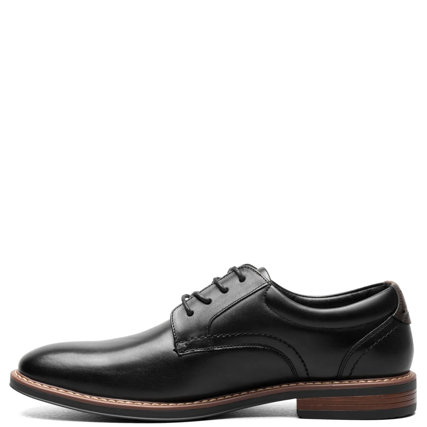 Dress*Nunn Bush Men's , Centro Flex Plain Toe Oxford Black
