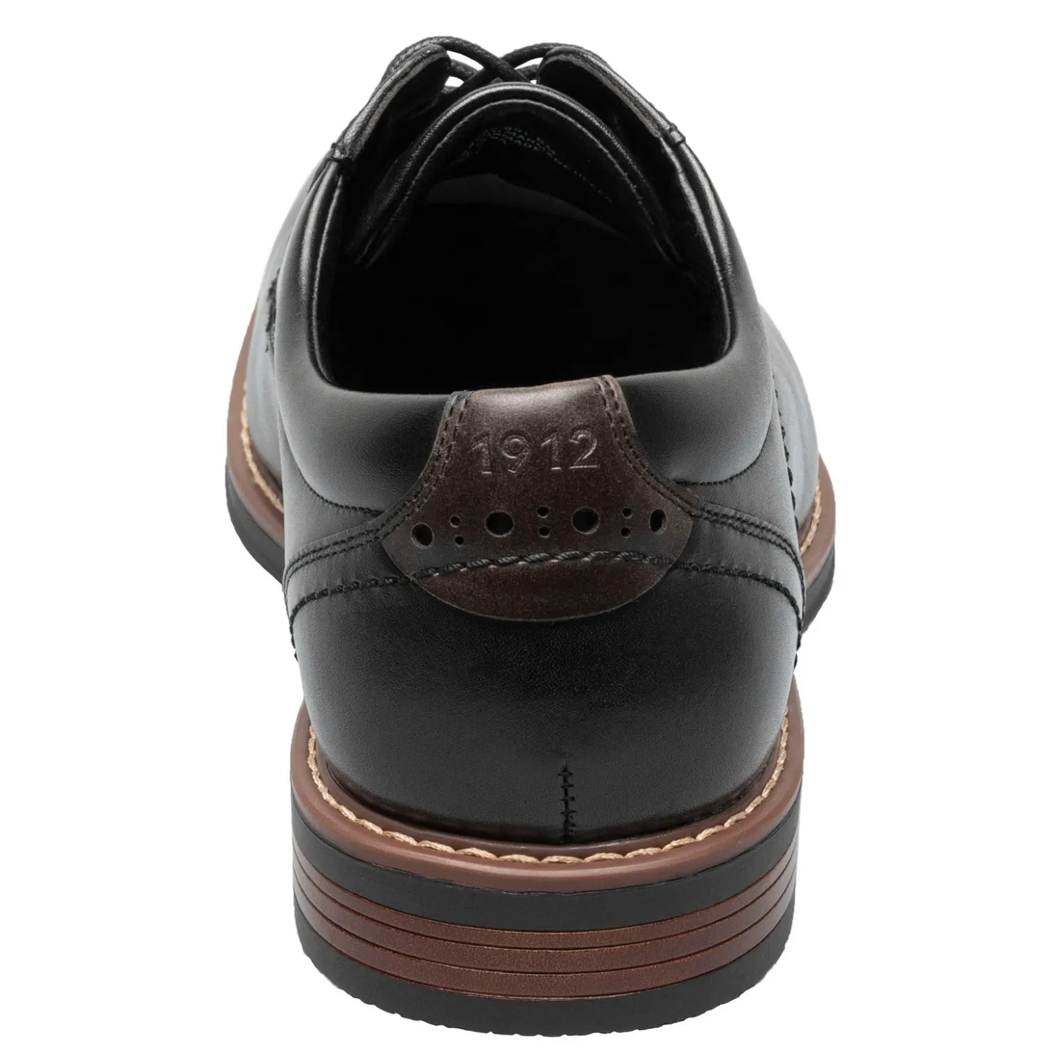 Dress*Nunn Bush Men's , Centro Flex Plain Toe Oxford Black