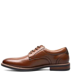 Dress*Nunn Bush Men's , Centro Flex Plain Toe Oxford Cognac