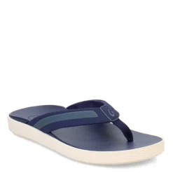 Flip Flops*OluKai Men's , Leeward Sandal Navy/Navy