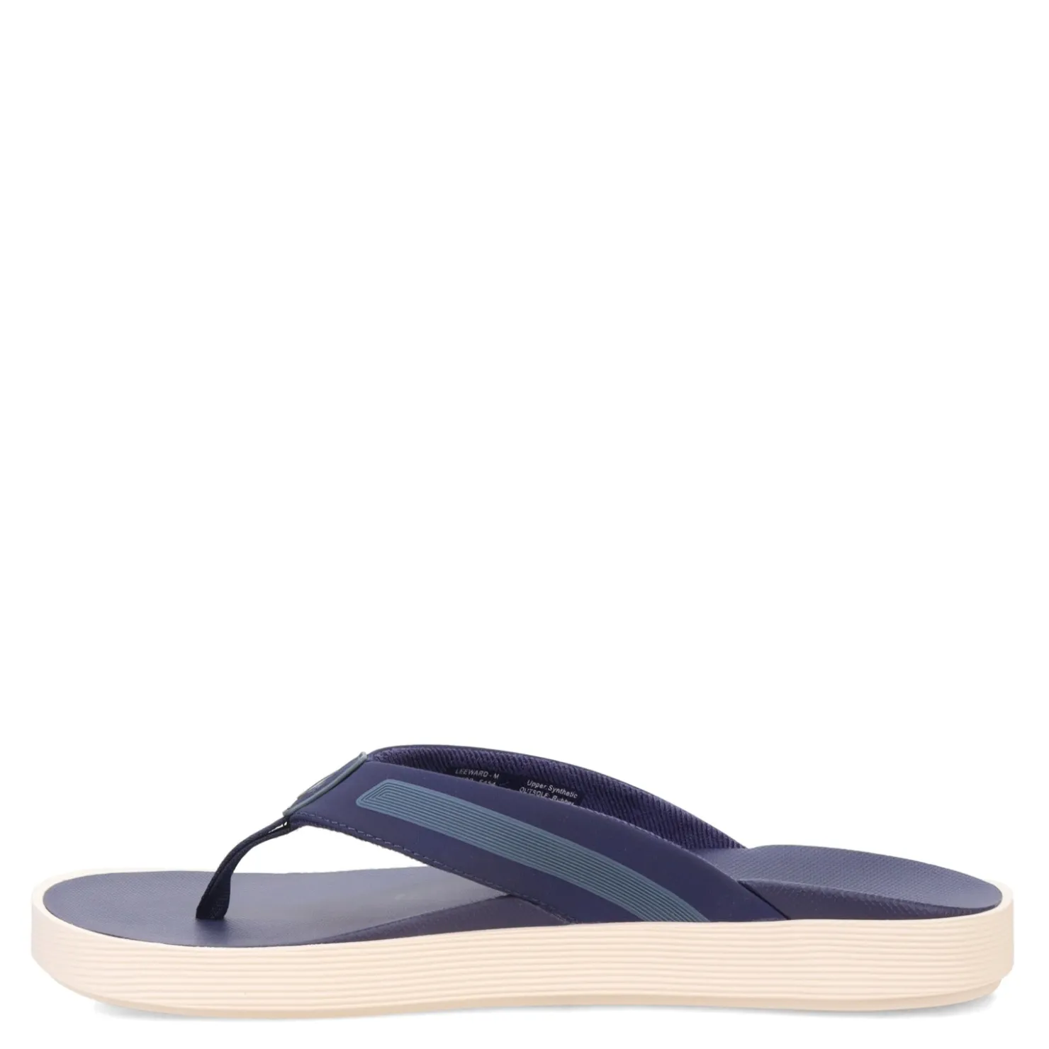 Sandals*OluKai Men's , Leeward Sandal Navy/Navy