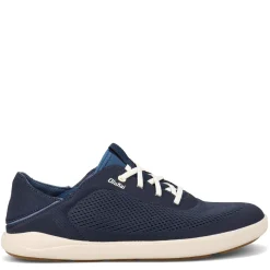Boat Shoes*OluKai Men's , Moku Pae Boat Shoe Blue Beige